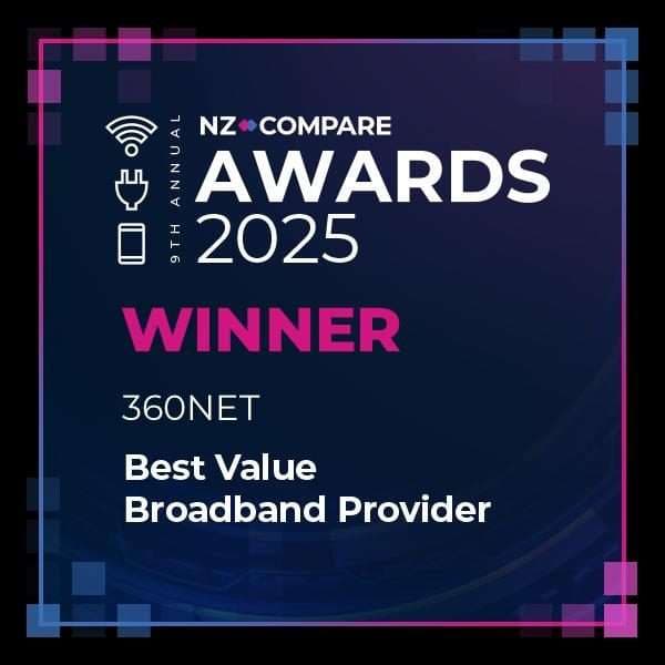 NZ Compare Awards 2025 — Best Value Broadband Provider Winner