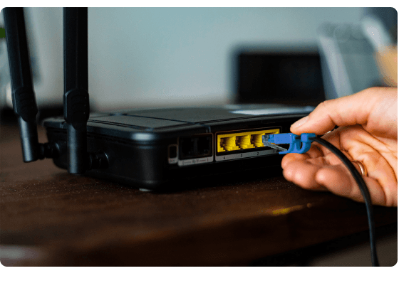 Connecting a router